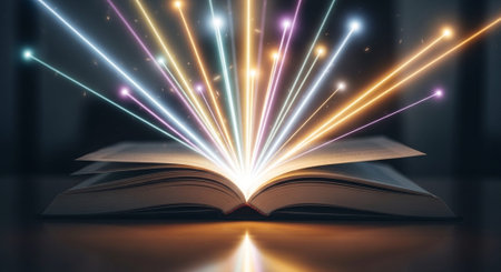 Modern Education and Study Concept Background.