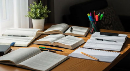 Modern Education and Study Concept Background.