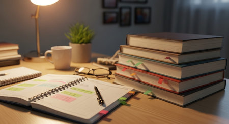Modern Education and Study Concept Background.