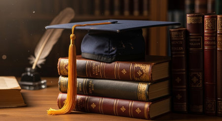Modern Education and Study Concept Background.