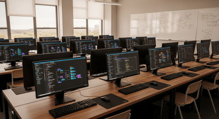 Modern Education and Study Concept Background.