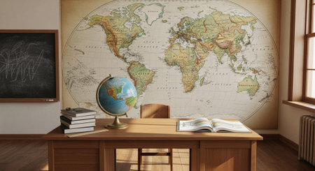 Modern Education and Study Concept Background.