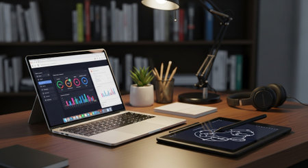 Modern Education and Study Concept Background.
