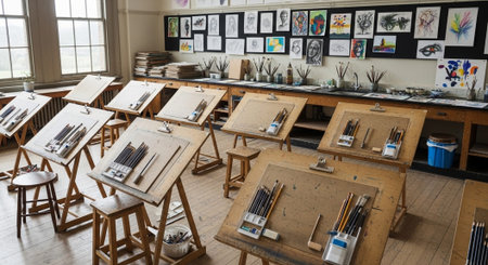 Modern Education and Study Concept Background.の写真素材