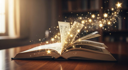 Modern Education and Study Concept Background.