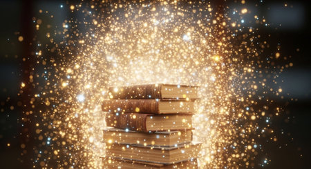 Modern Education and Study Concept Background.
