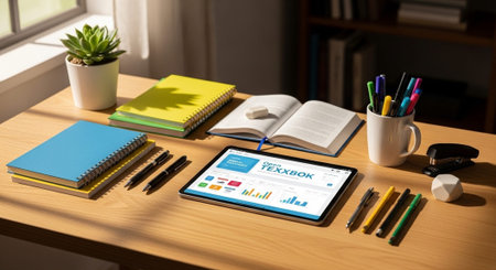 Modern Education and Study Concept Background.
