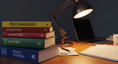 Modern Education and Study Concept Background.