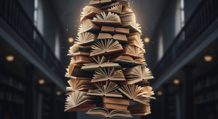 Modern Education and Study Concept Background.