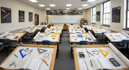 Modern Education and Study Concept Background.