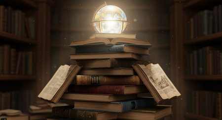 Modern Education and Study Concept Background.