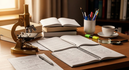 Modern Education and Study Concept Background.