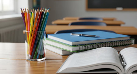 Modern Education and Study Concept Background.