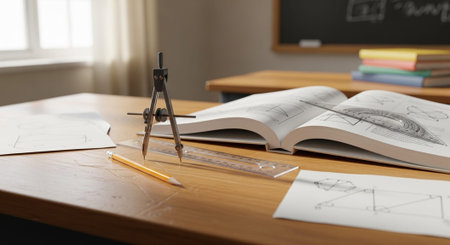 Modern Education and Study Concept Background.