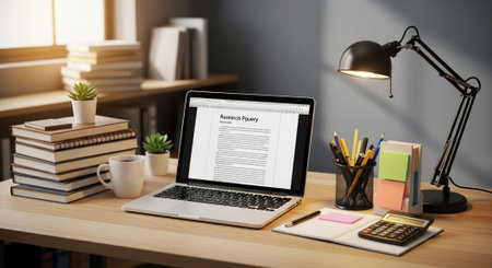 Modern Education and Study Concept Background.