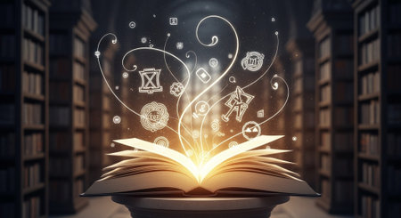 Modern Education and Study Concept Background.