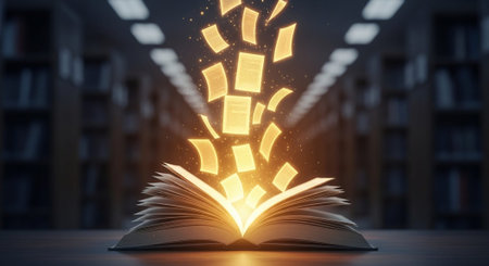 Modern Education and Study Concept Background.