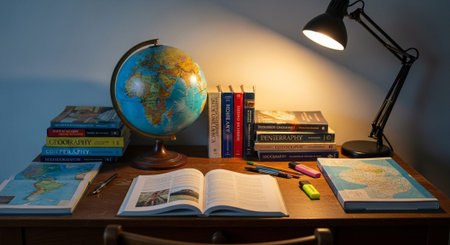 Modern Education and Study Concept Background.