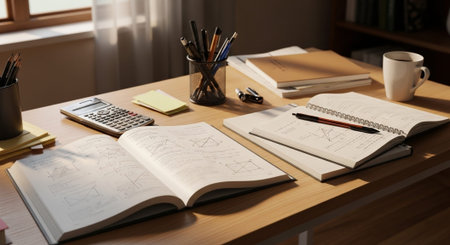 Modern Education and Study Concept Background.