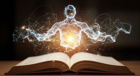Modern Education and Study Concept Background.