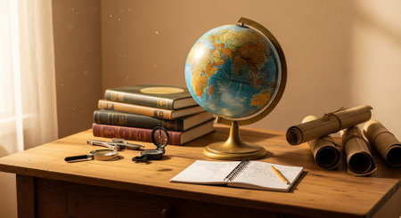 Modern Education and Study Concept Background.