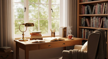 Modern Education and Study Concept Background.