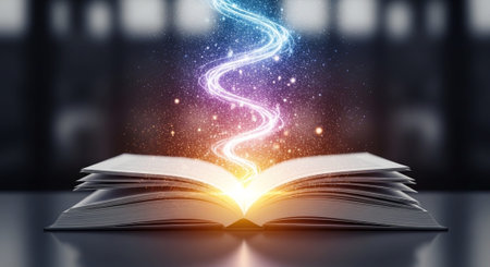Modern Education and Study Concept Background.
