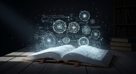 Modern Education and Study Concept Background.