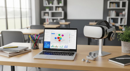 Modern Education and Study Concept Background.