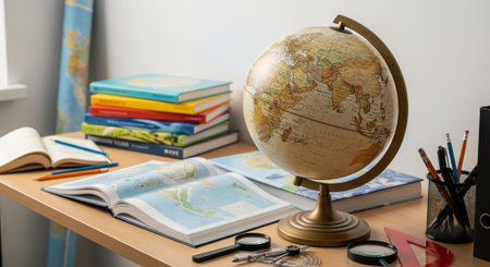 Modern Education and Study Concept Background.