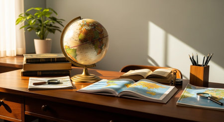 Modern Education and Study Concept Background.