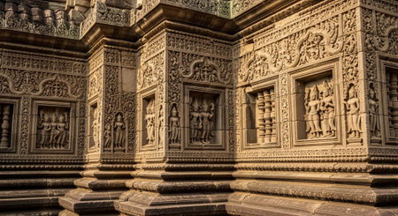 Global Cultural Heritage Landmarks and Traditional Festive Decorations.の写真素材