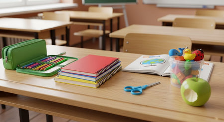 Modern Education and Study Concept Background.