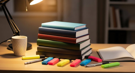 Modern Education and Study Concept Background.
