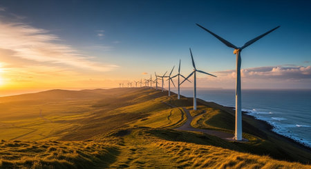 Natural and Renewable Energy Concept.