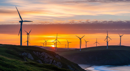 Natural and Renewable Energy Concept.