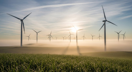 Natural and Renewable Energy Concept.