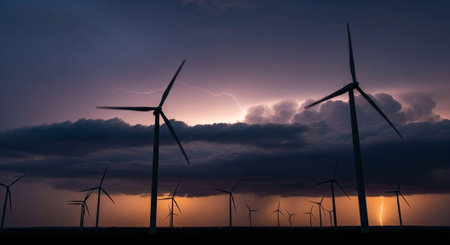 Natural and Renewable Energy Concept.