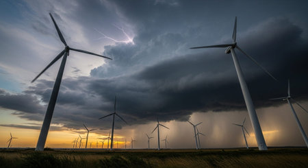 Natural and Renewable Energy Concept.