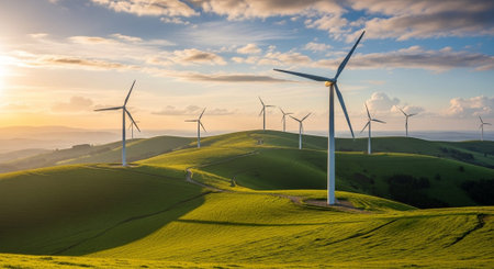 Natural and Renewable Energy Concept.