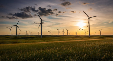 Natural and Renewable Energy Concept.