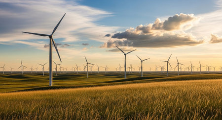 Natural and Renewable Energy Concept.