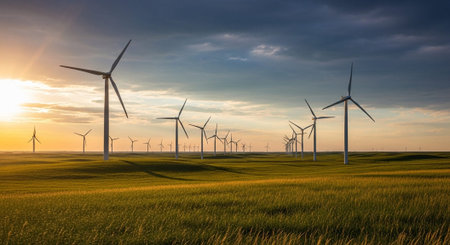 Natural and Renewable Energy Concept.