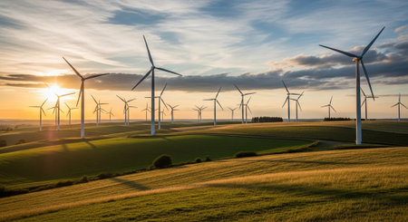 Natural and Renewable Energy Concept.