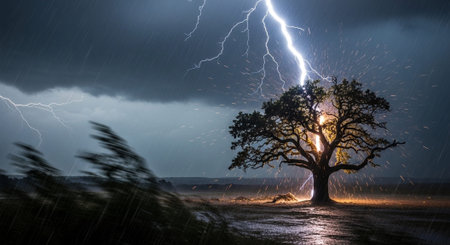 Natural and Renewable Energy Concept.