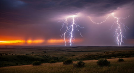 Natural and Renewable Energy Concept.