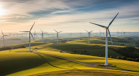 Natural and Renewable Energy Concept.