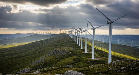 Natural and Renewable Energy Concept.