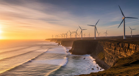 Natural and Renewable Energy Concept.