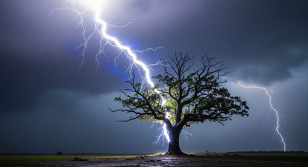 Natural and Renewable Energy Concept.